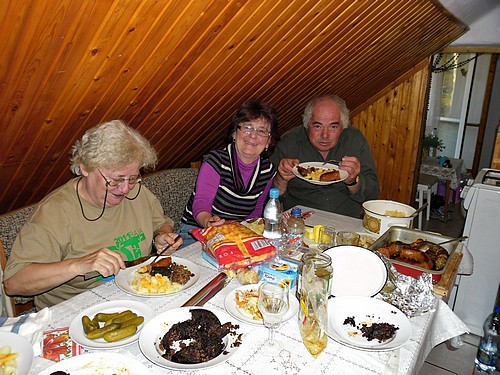 Locsoló túra a Bükkben - Vacsora a szálláshelyünkön, Szilvásváradon
